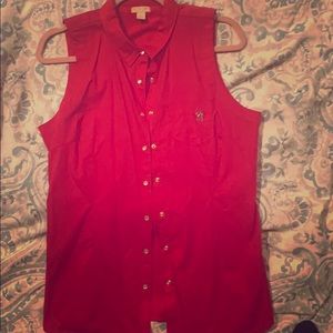 Polo Button Down tank